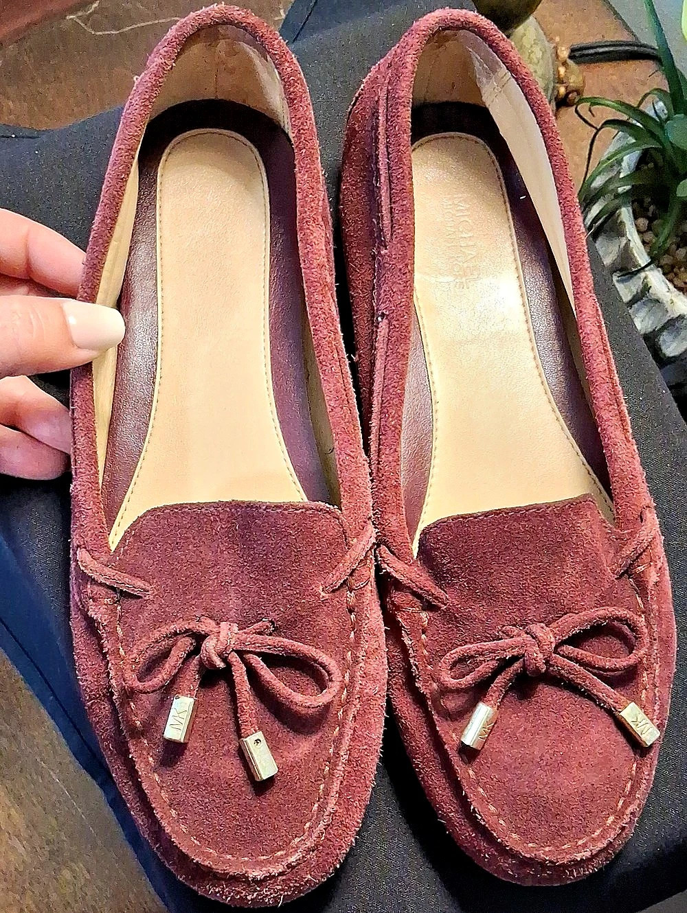 Michael Kors Fulton Moc Suede Flat Brown
